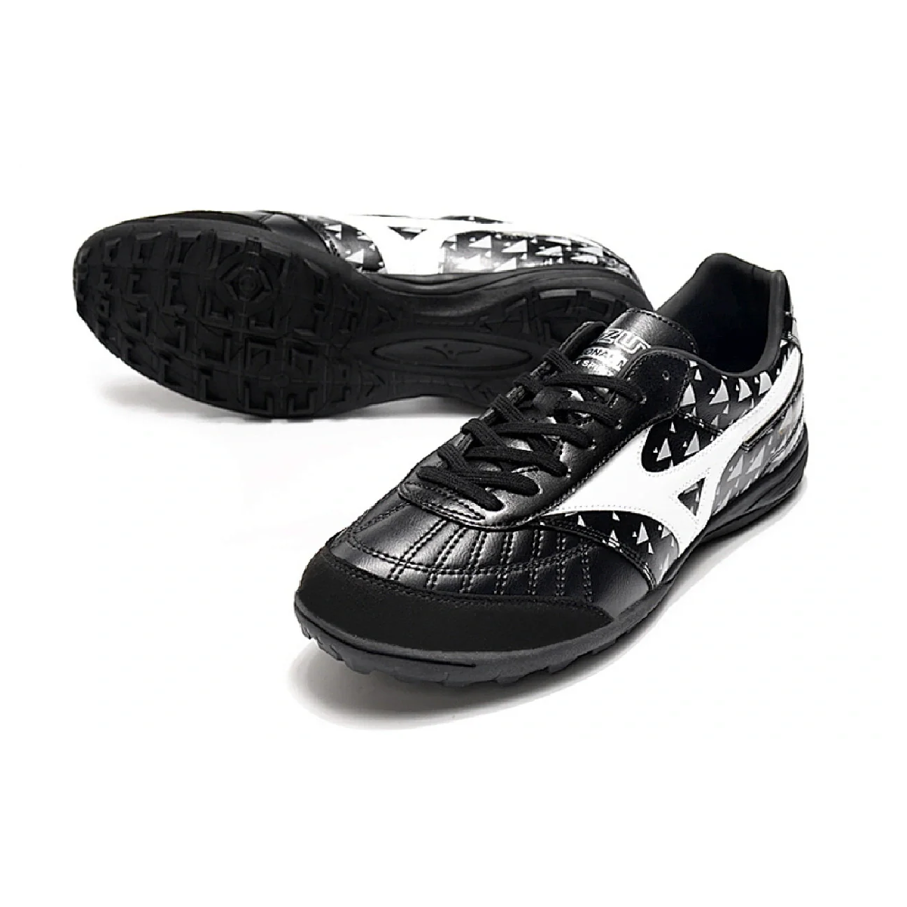 Mizuno Morelia Sala TF Black White and Gray