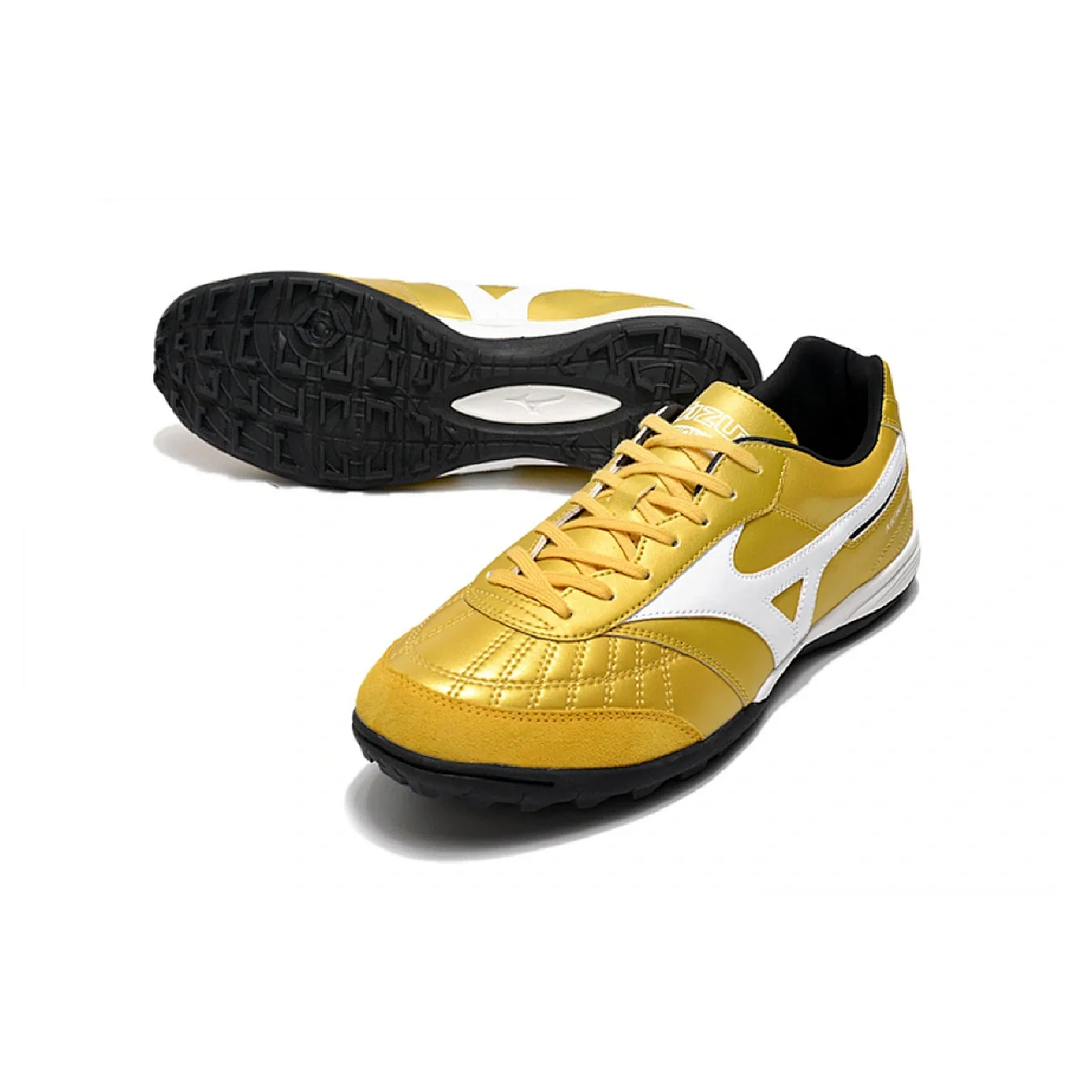 Mizuno Morelia Sala TF Golden and White
