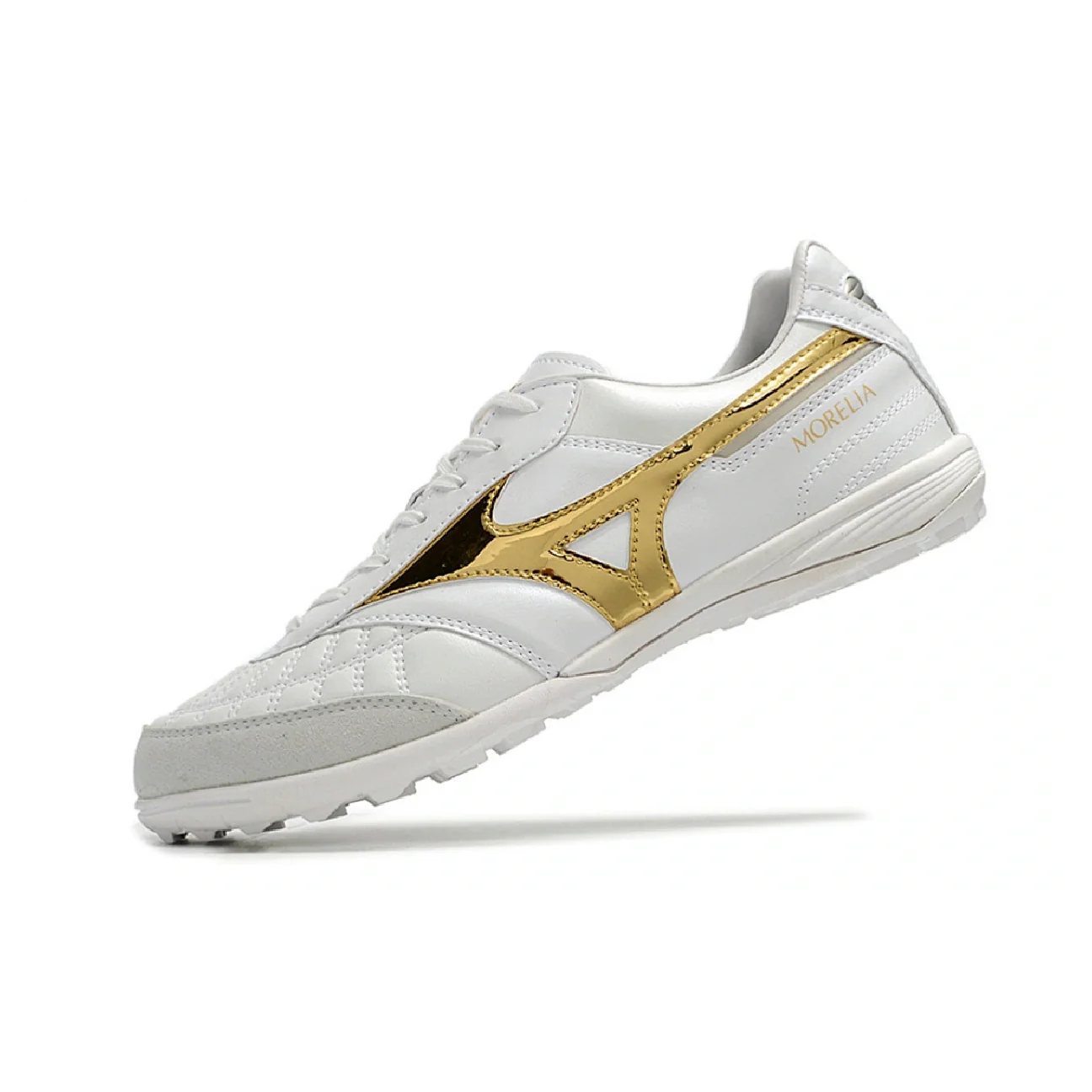 Mizuno Morelia Sala White and Gold TF
