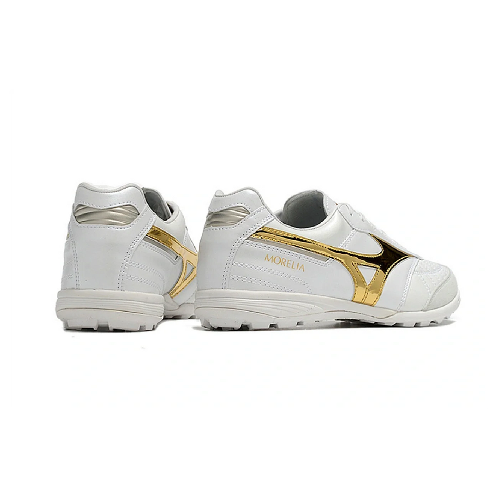 Mizuno Morelia Sala White and Gold TF