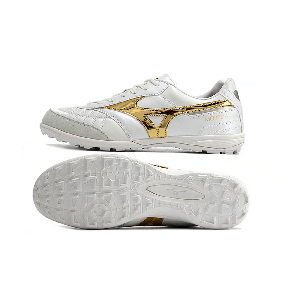 Mizuno Morelia Sala White and Gold TF