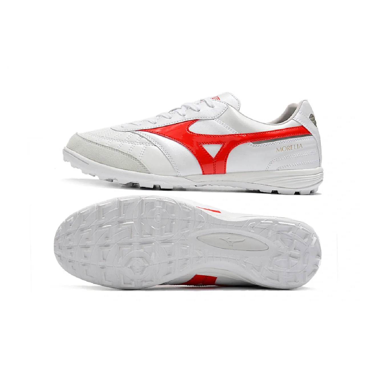 Mizuno Morelia Sala White and Red TF