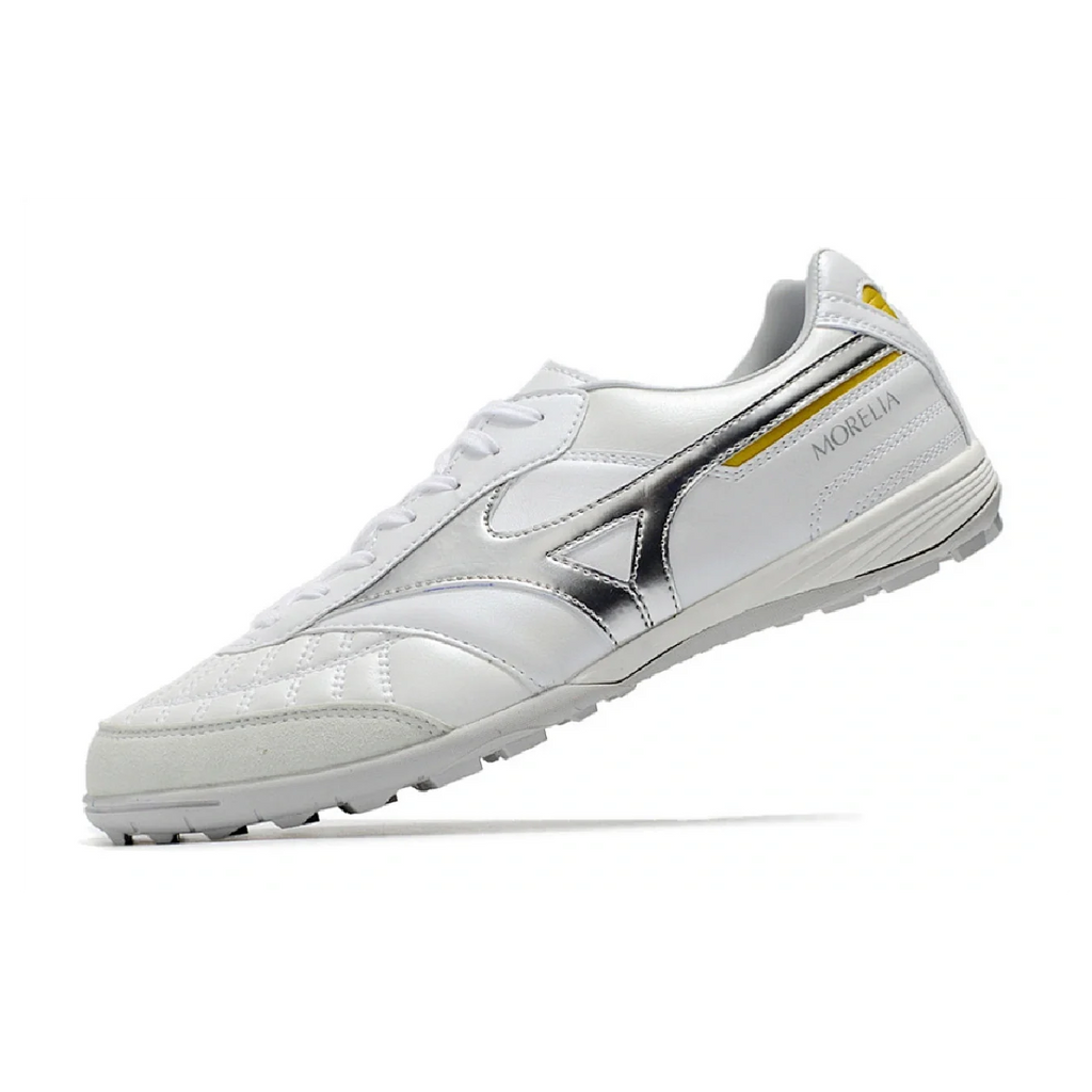 Mizuno Morelia Sala White and Silver TF
