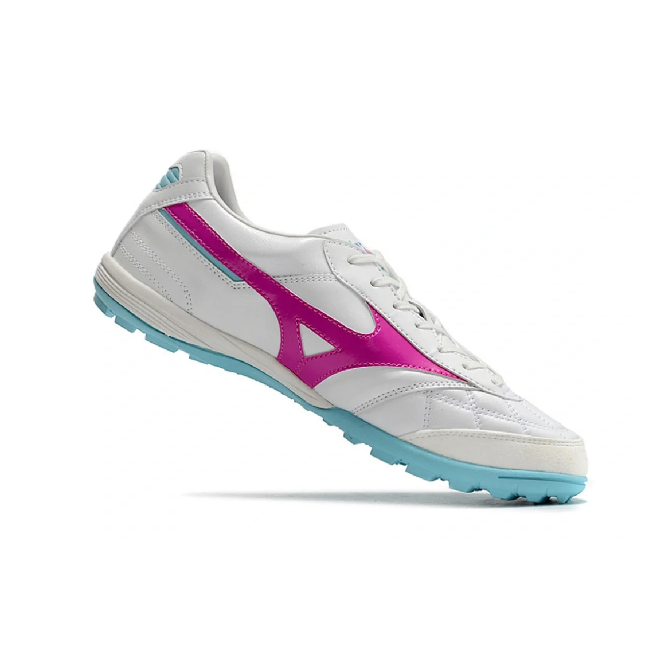 Mizuno Morelia Sala White Pink and Blue TF