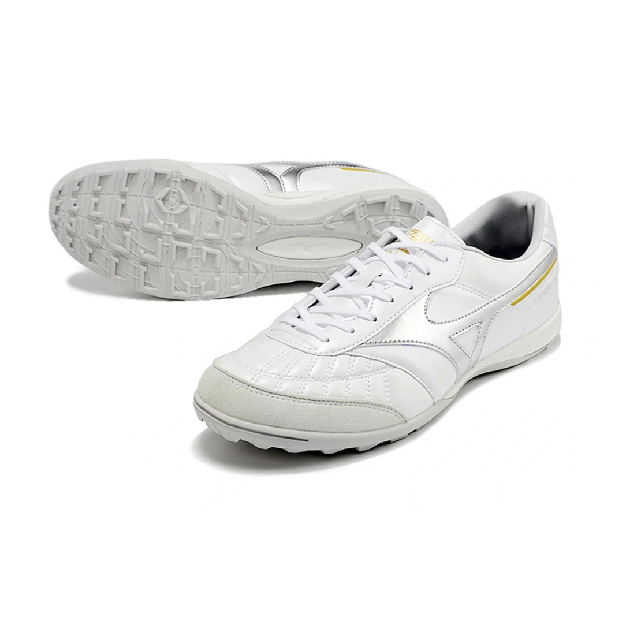 Mizuno Morelia Sala White and Silver TF