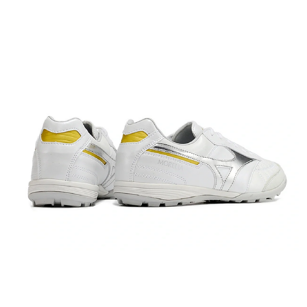 Mizuno Morelia Sala White and Silver TF