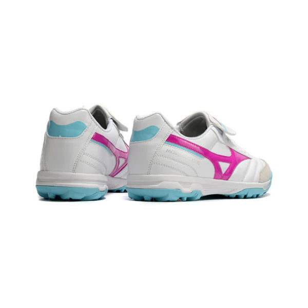 Mizuno Morelia TF White Pink and Blue TF