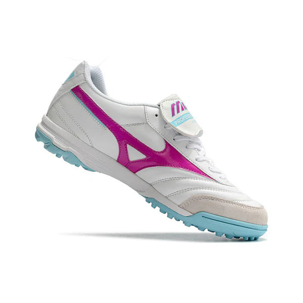 Mizuno Morelia TF White Pink and Blue TF