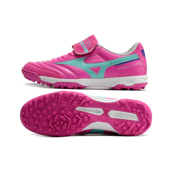 Mizuno Morelia TF Pink and Light Blue