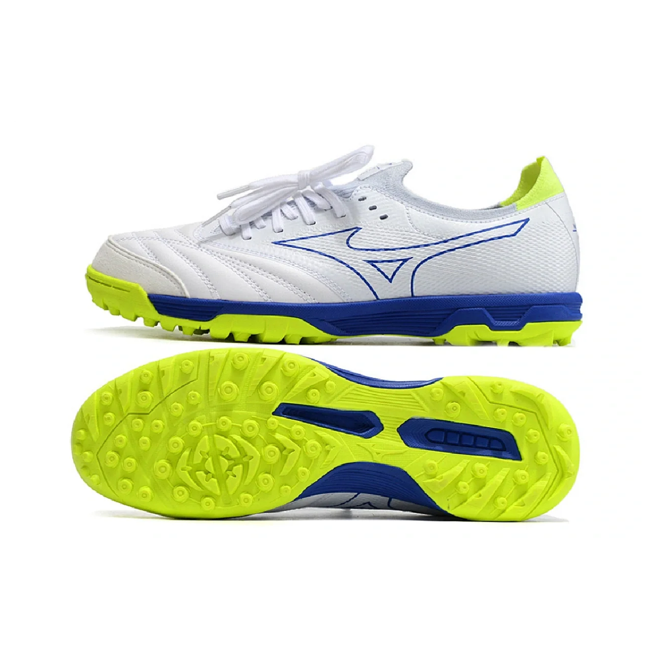 Mizuno Neo Sala TF White Yellow and Blue