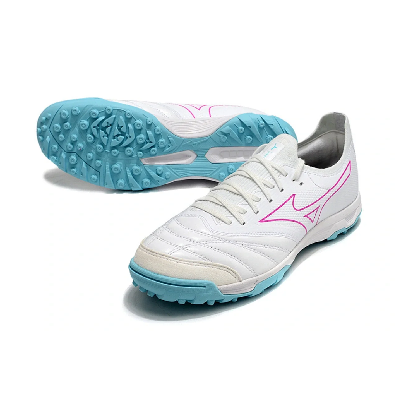 Mizuno Neo Sala White and Light Blue TF