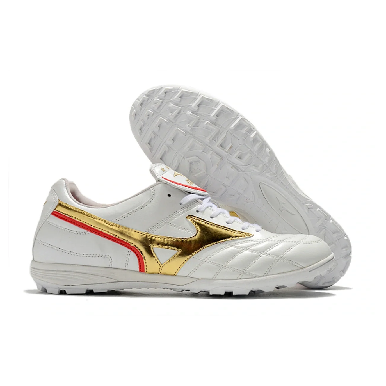 Mizuno Wave Cup White and Gold TF