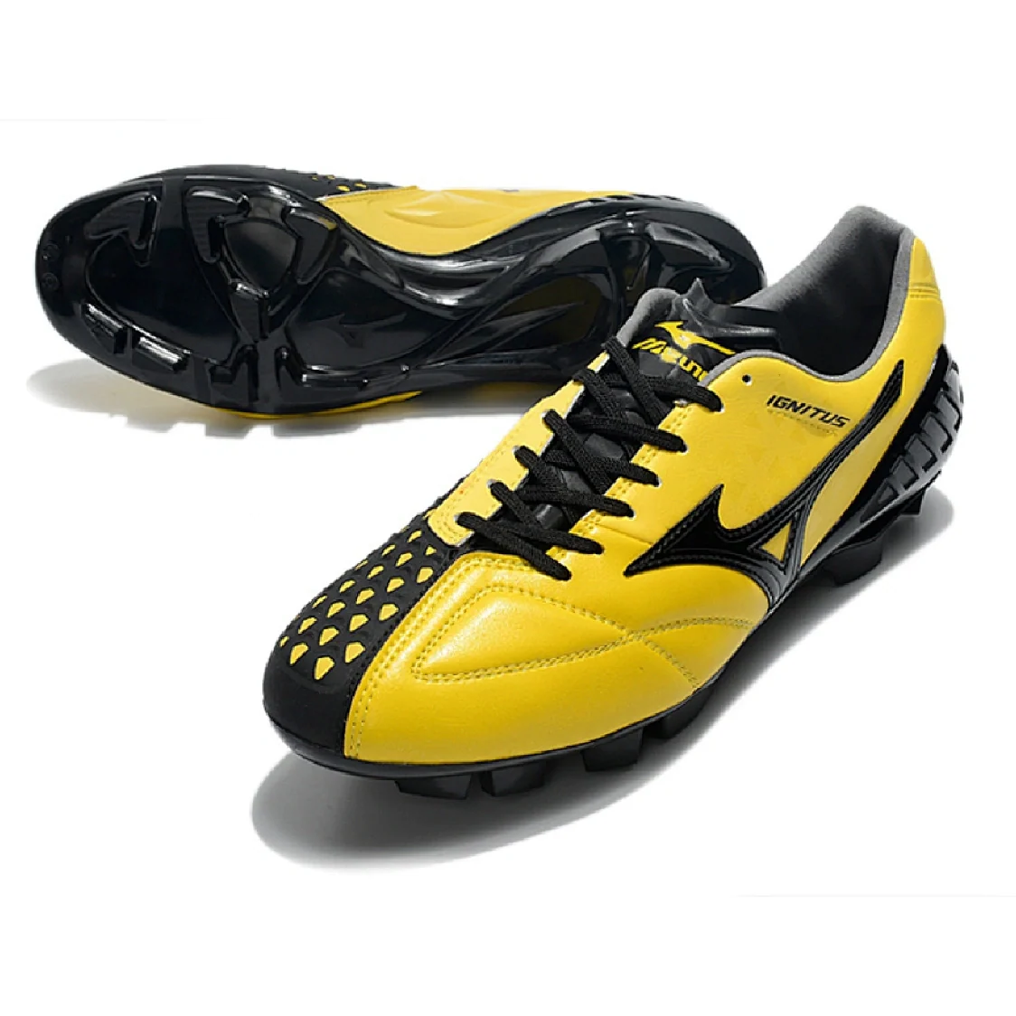 Mizuno Wave Ignitus 4 Archive Pack Black and Yellow FG