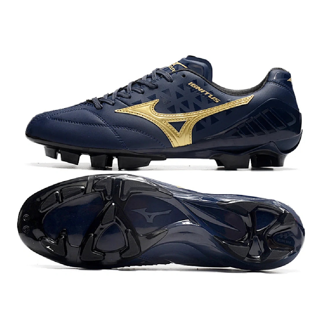 Mizuno Wave Ignitus 4 Blue and Gold FG