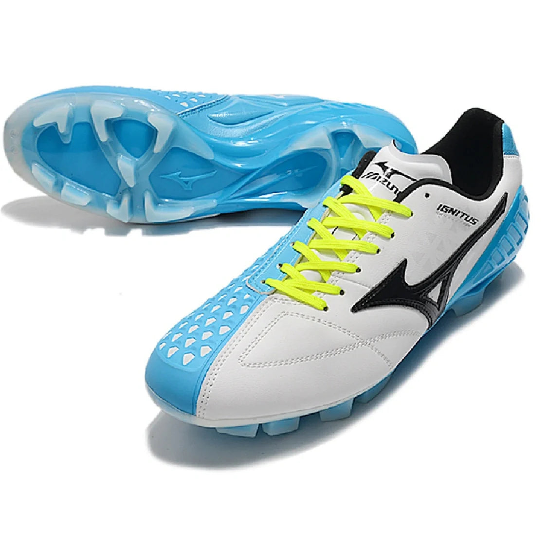Mizuno Wave Ignitus 4 White and Blue FG