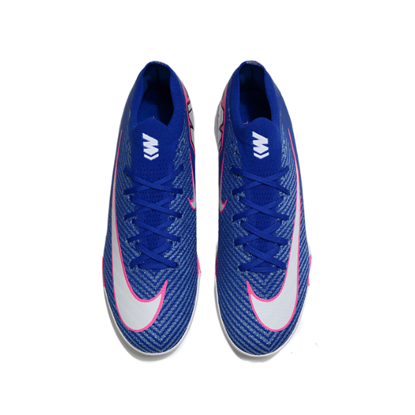 Nike Mercurial Vapor 16 Elite Blue, Pink and White Turf TF Kids Football Boot