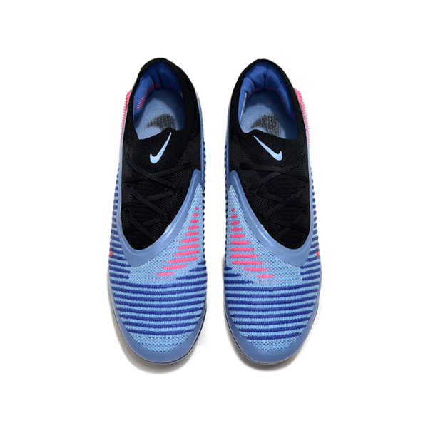 Nike Phantom 6 Elite Blue, Black and Pink Firm Ground FG Kids Football Boot