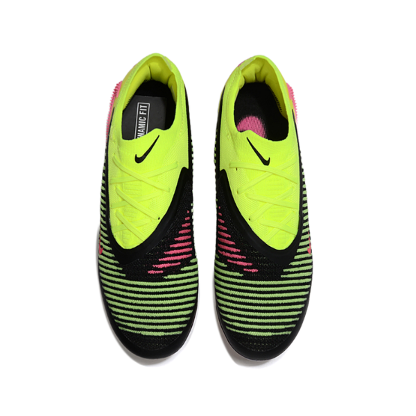 Nike Phantom 6 Elite Yellow, Black and Pink Fim Ground FG Kids Football Boot