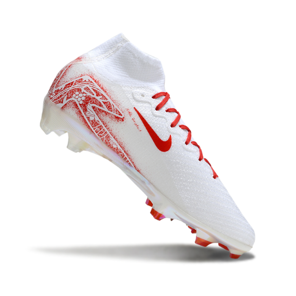 Nike Mercurial Superfly 10 Elite White and Red Floral Firm Ground FG Kids Football Boot