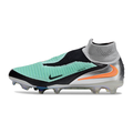 Nike Phantom 6 DF Elite Silver, Black and Green Firm Ground FG Kids Football Boot