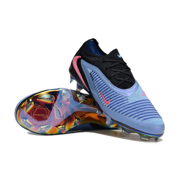 Nike Phantom 6 Elite Blue, Black and Pink Firm Ground FG Kids Football Boot