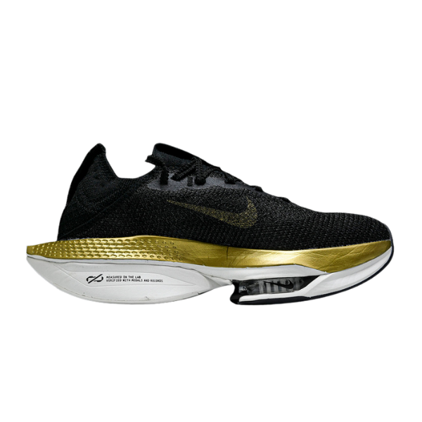 Nike Air Zoom Alphafly Next% 2 Black Gold Running Shoes