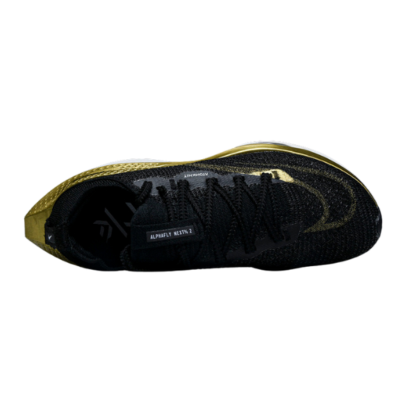 Nike Air Zoom Alphafly Next% 2 Black Gold Running Shoes