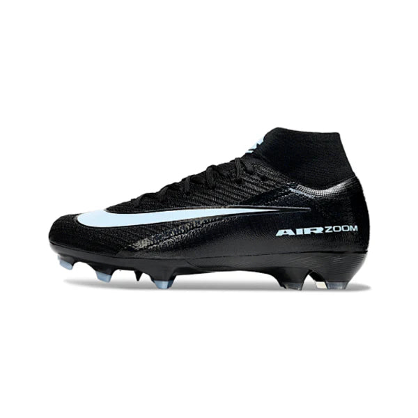 Nike Air Zoom Mercurial Superfly 10 Elite Black and White Firm Ground FG Kids Football Boot