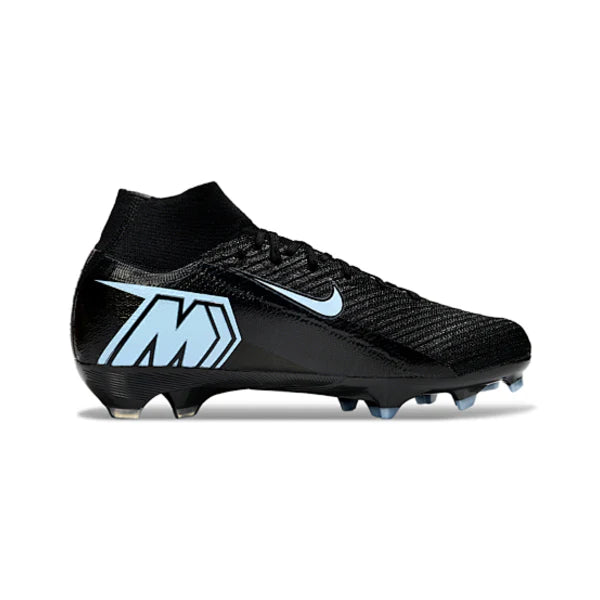 Nike Air Zoom Mercurial Superfly 10 Elite Black and White Firm Ground FG Kids Football Boot