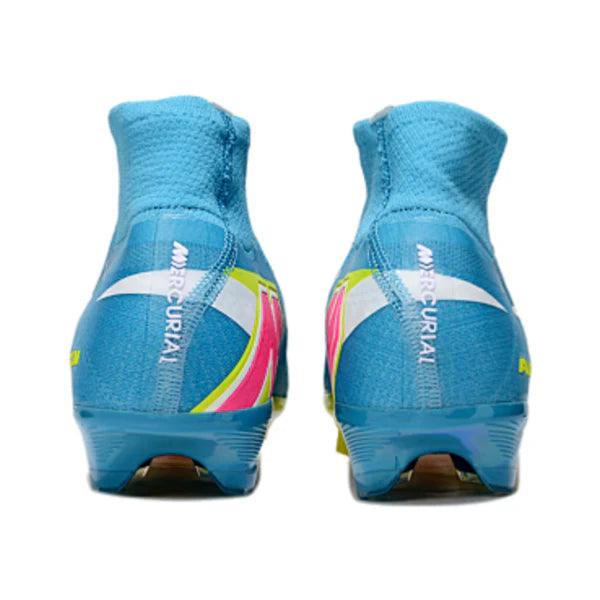 Nike Air Zoom Mercurial Superfly 10 Elite Blue and Green Firm Ground FG Kids Football Boot