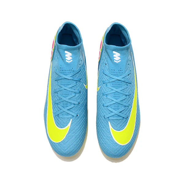 Nike Air Zoom Mercurial Superfly 10 Elite Blue and Green Firm Ground FG Kids Football Boot