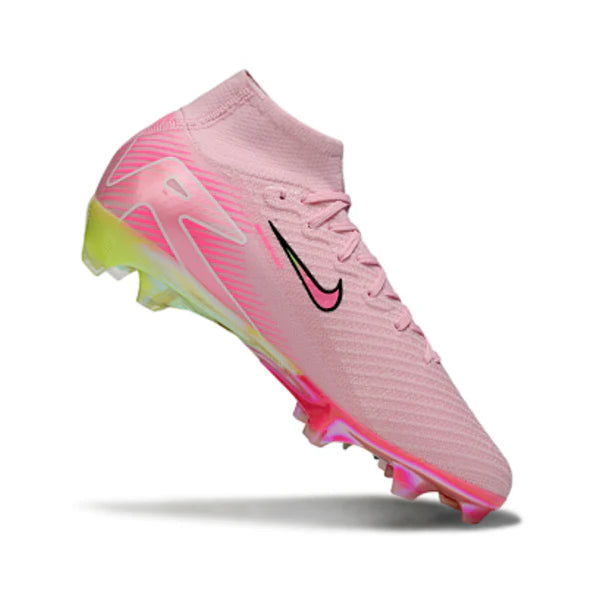 Nike Air Zoom Mercurial Superfly 10 Elite Light Pink and Green Kids Firm Ground FG Football Boot