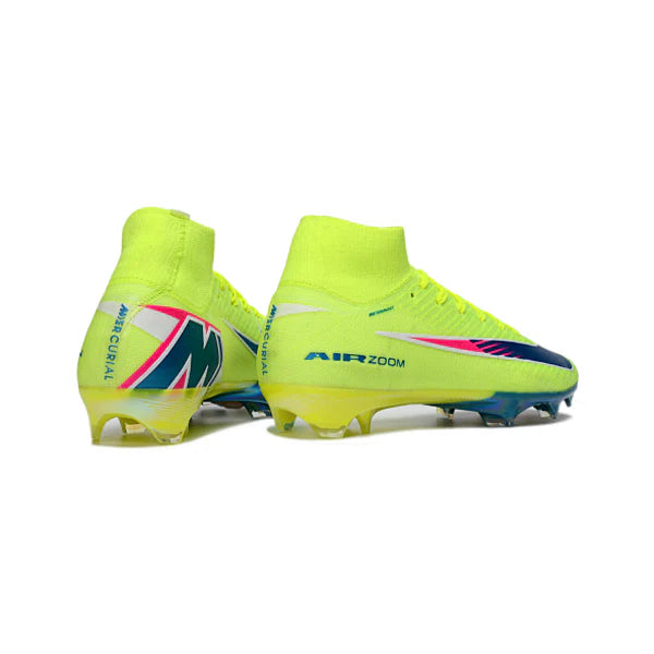 Nike Air Zoom Mercurial Superfly 10 Elite Yellow and Blue FG