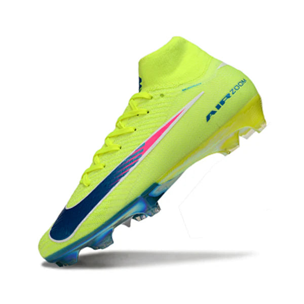 Nike Air Zoom Mercurial Superfly 10 Elite Yellow and Blue FG