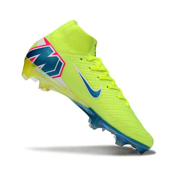 Nike Air Zoom Mercurial Superfly 10 Elite Yellow and Blue FG