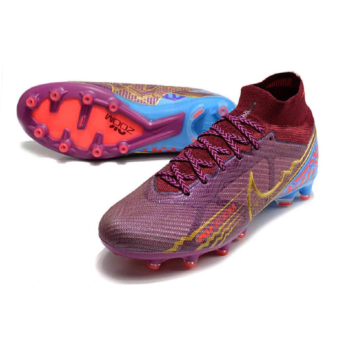 Nike Air Zoom Mercurial Superfly 9 Elite Mbappe Purple Pack AG