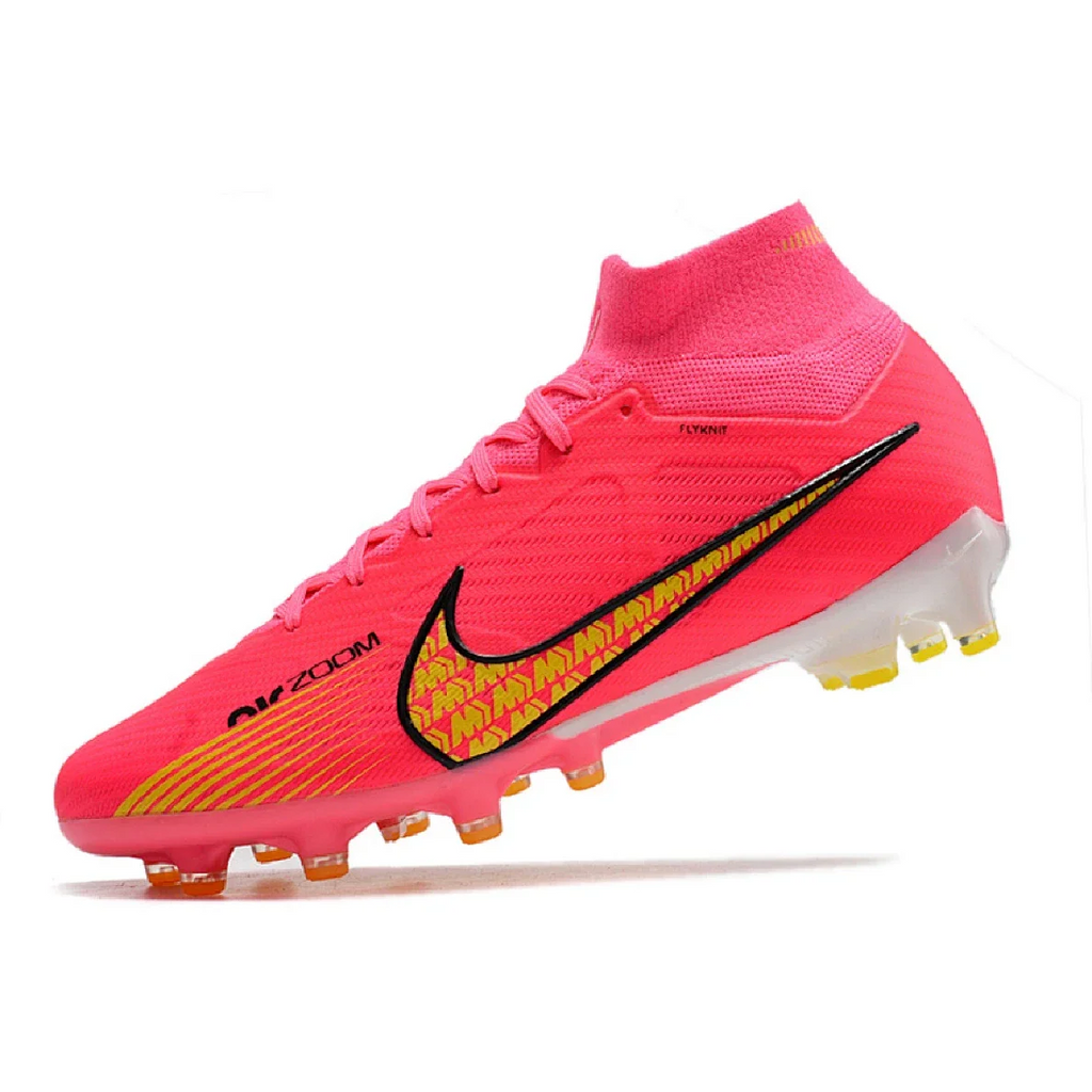 Nike Air Zoom Mercurial Superfly 9 Elite Pink and Yellow AG