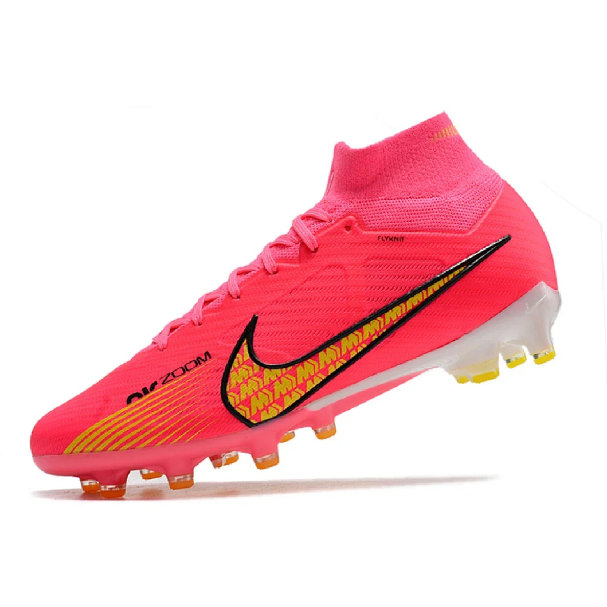 Nike Air Zoom Mercurial Superfly 9 Elite Pink and Yellow AG