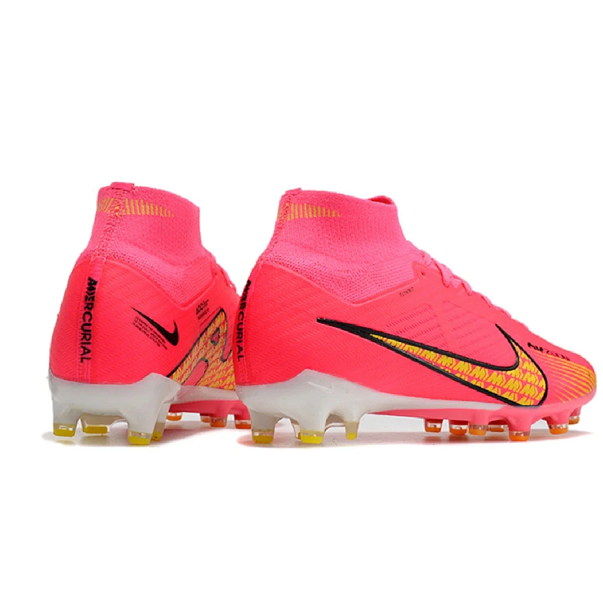 Nike Air Zoom Mercurial Superfly 9 Elite Pink and Yellow AG