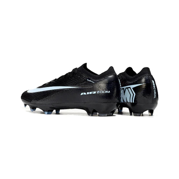 Nike Air Zoom Mercurial Vapor 16 Elite Black and White Firm Ground FG Kids Football Boot
