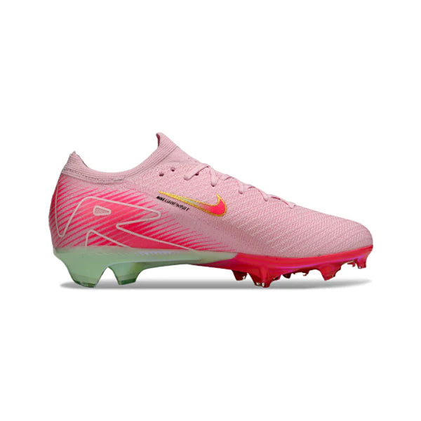 Nike Air Zoom Mercurial Vapor 16 Elite Light Pink and Light Green Firm Ground FG Kids Football Boot