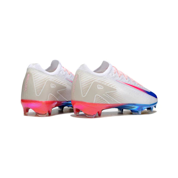 Nike Air Zoom Mercurial Vapor 16 Elite White Blue and Orange Firm Ground FG Kids Football Boot