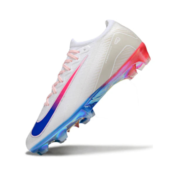 Nike Air Zoom Mercurial Vapor 16 Elite White Blue and Orange Firm Ground FG Kids Football Boot