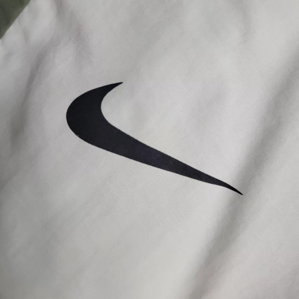 Nike Beige and Blue Windbreaker Jacket