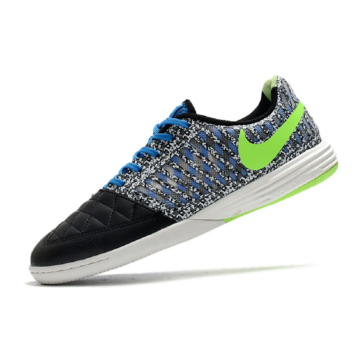Nike Lunar Gato II Black White and Blue IC