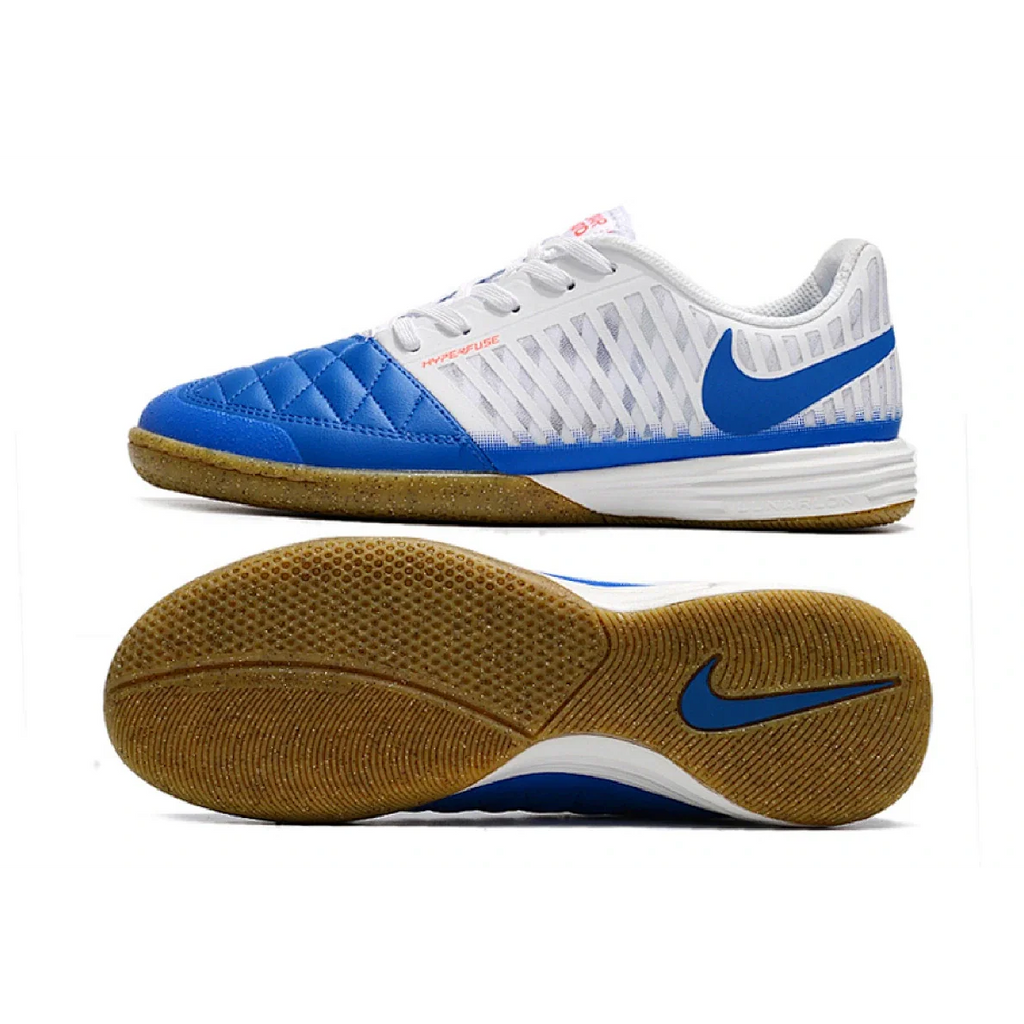 Nike Lunar Gato II IC White and Blue IC