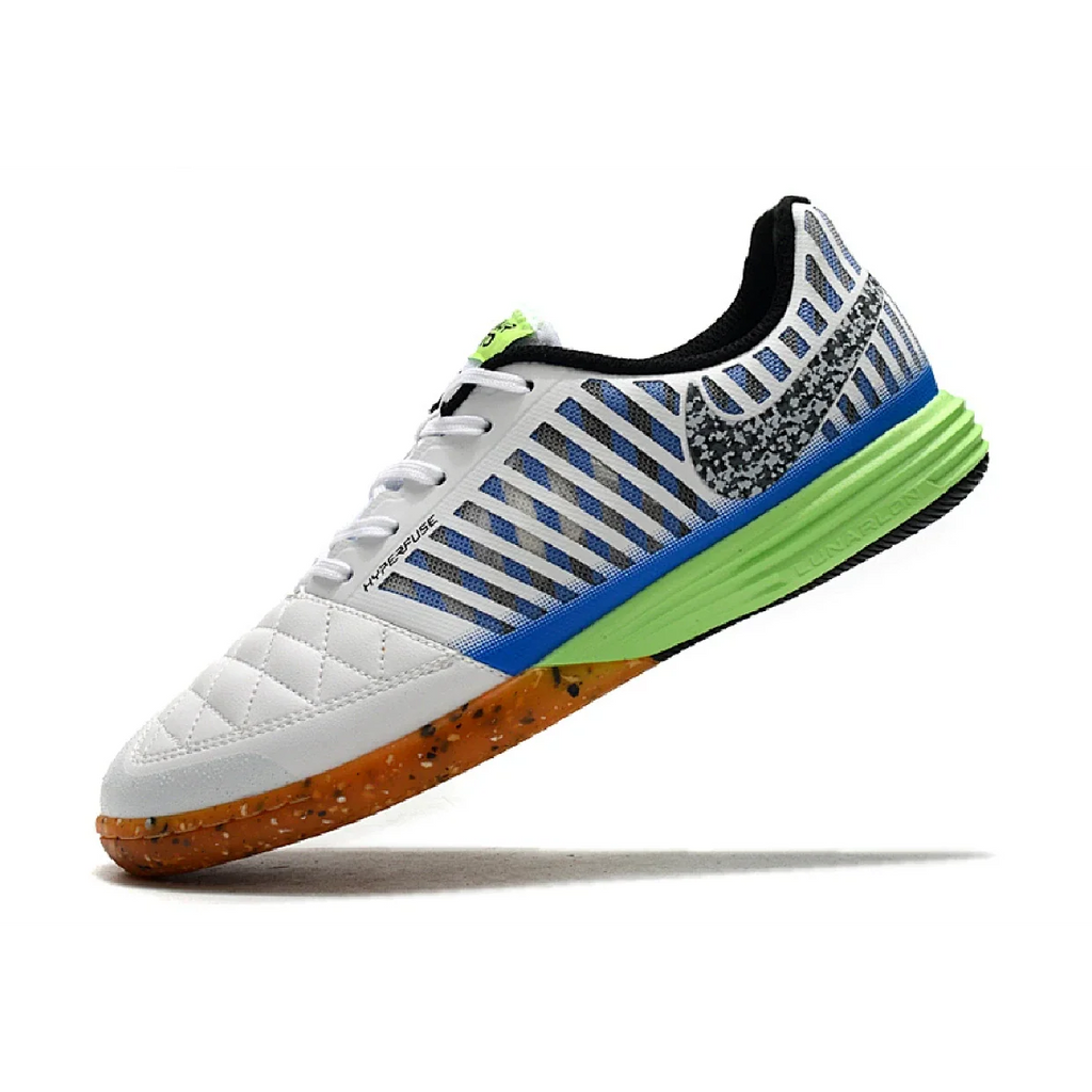 Nike Lunar Gato II IC White Blue and Green Futsal IC