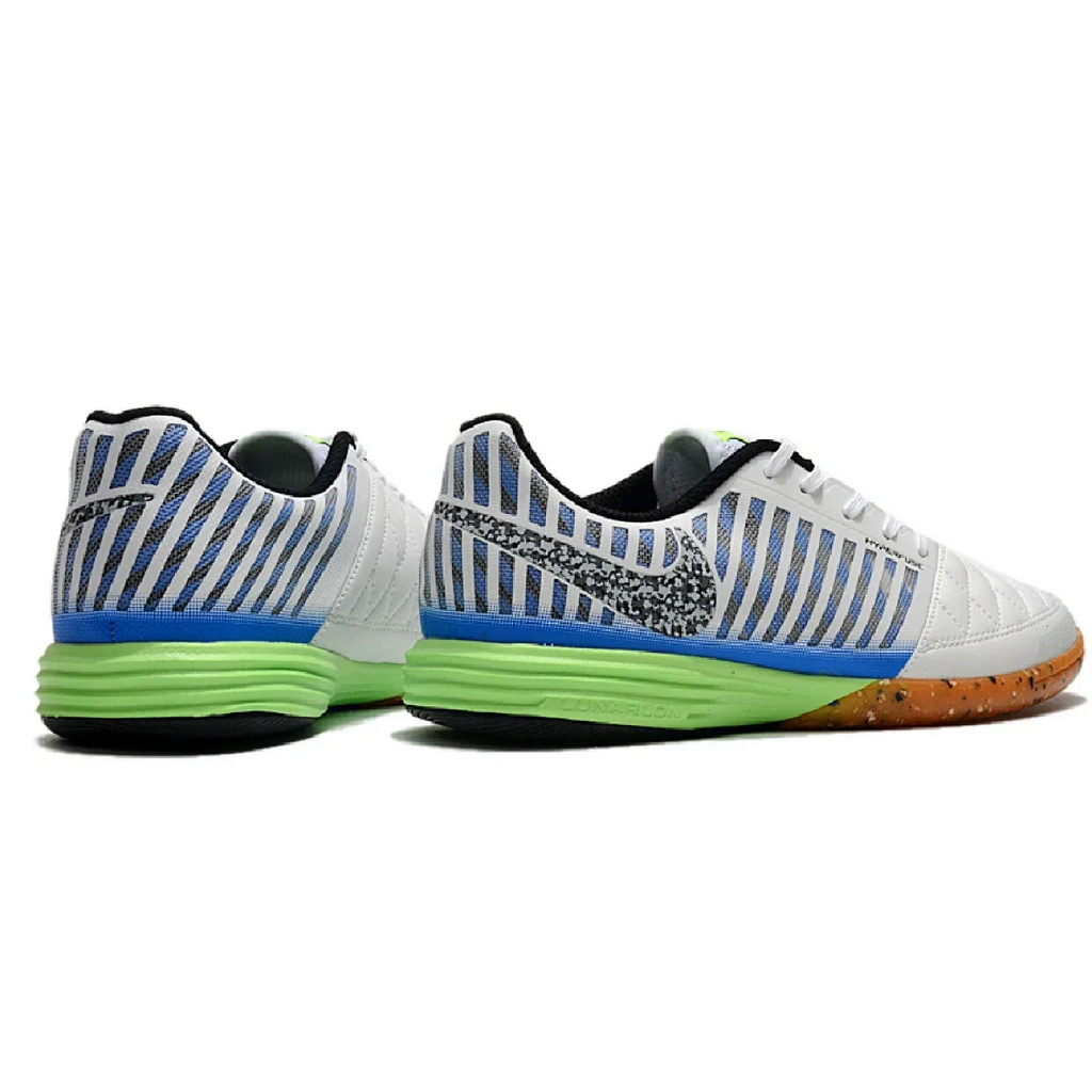 Nike Lunar Gato II IC White Blue and Green Futsal IC