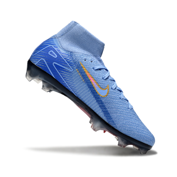 Nike Mercurial Superfly 10 Elite Blue Firm Ground FG Kids Football Boot