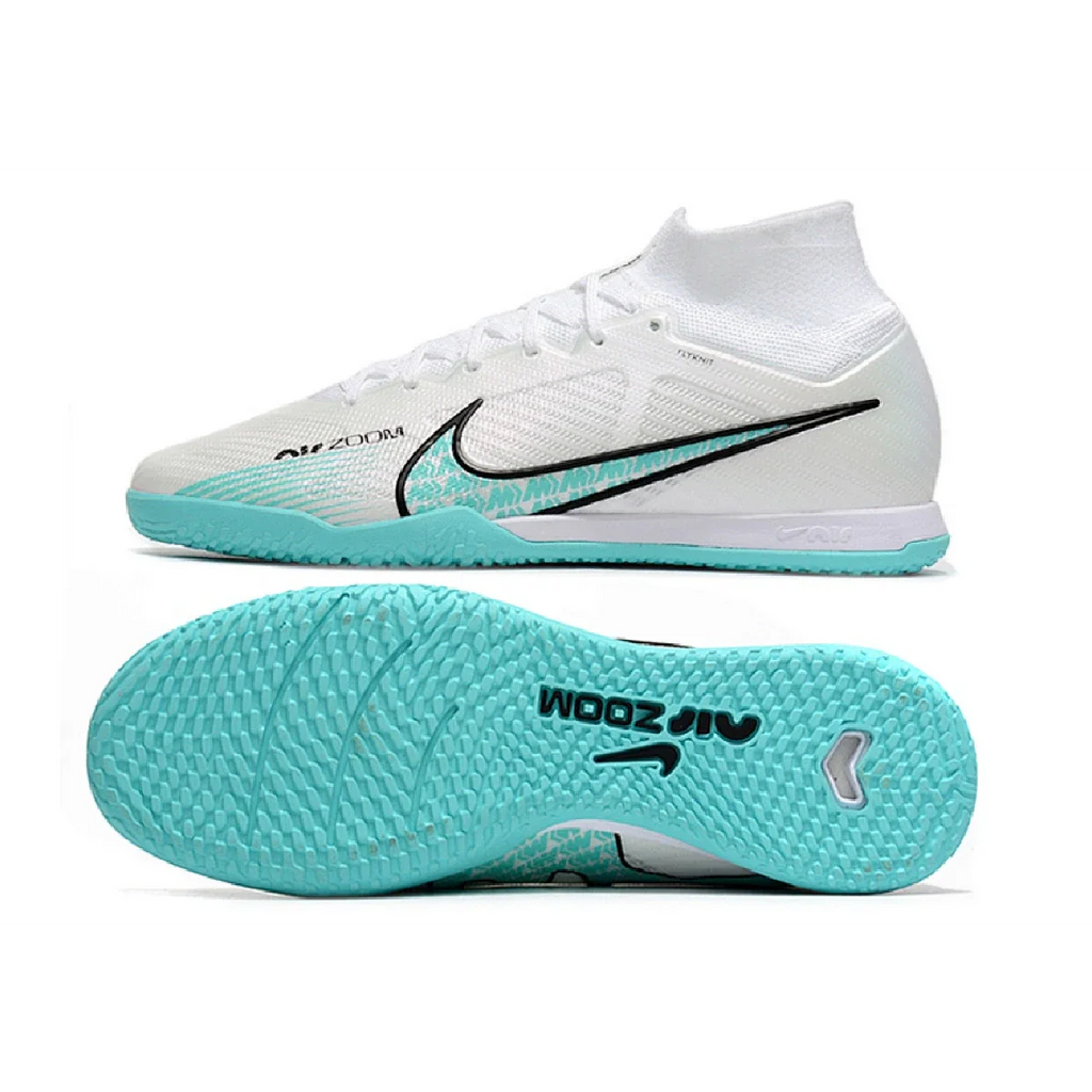 Nike Mercurial Superfly 9 Elite White and Blue IC